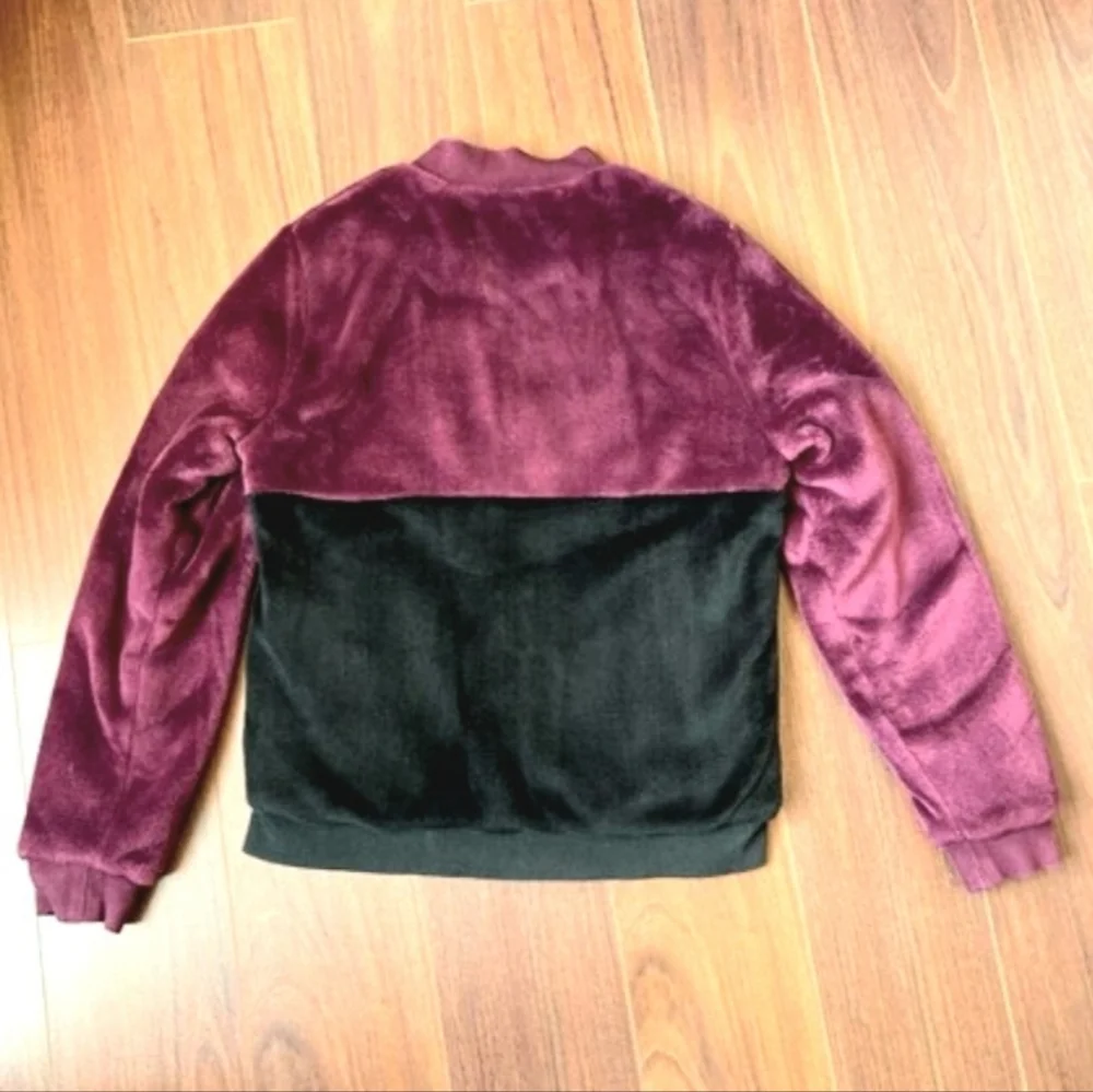 Adidas Faux Fur Bomber Jacket - Picture 3 of 8